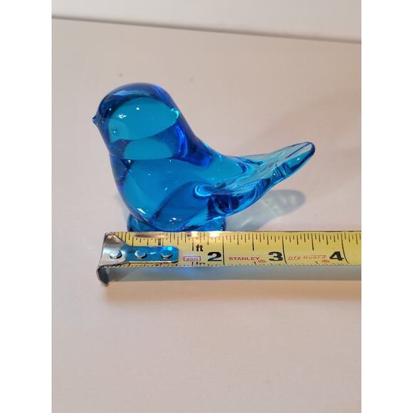 Blue Bird of Happy Glass Figurine Cobalt Blue - Picture 11 of 12